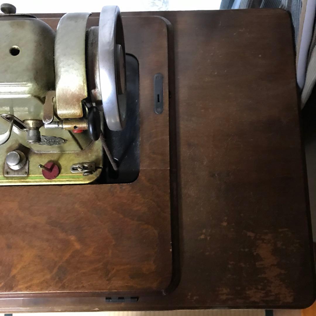 BRIGHT アンティーク ミシン ミシン台 テーブル ジャンク品 木製