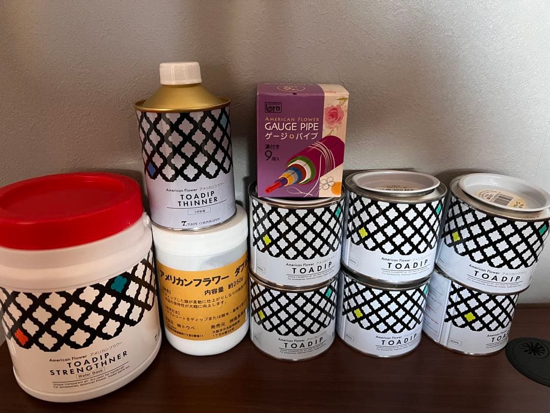 TOADIP 塗料セット アメリカンフラワー　ディップフラワー