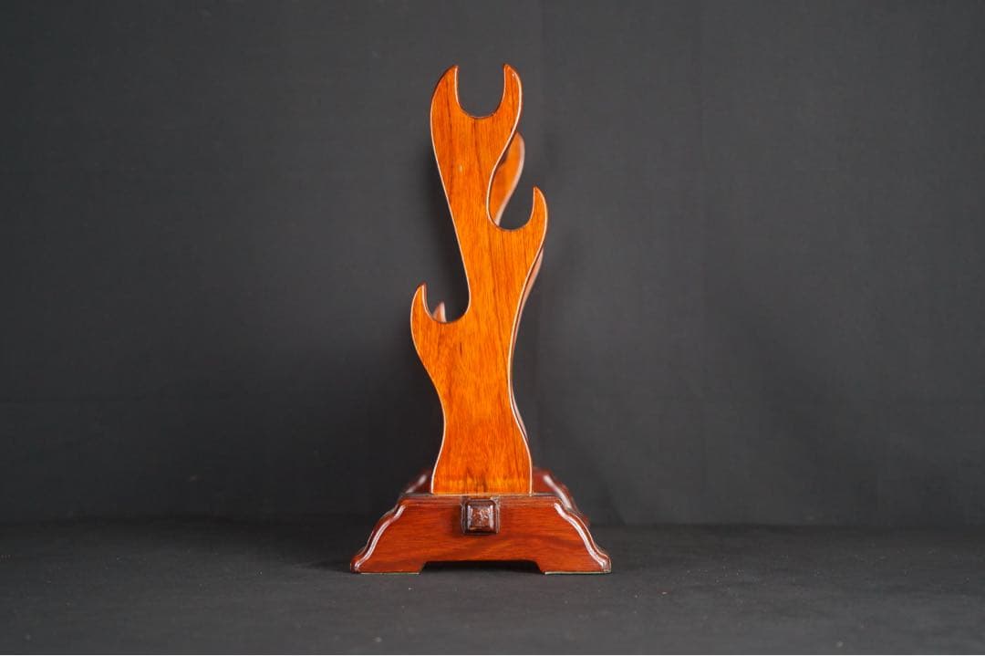 唐木花梨 螺鈿細工 三振掛用 刀掛け 武具 刀装具