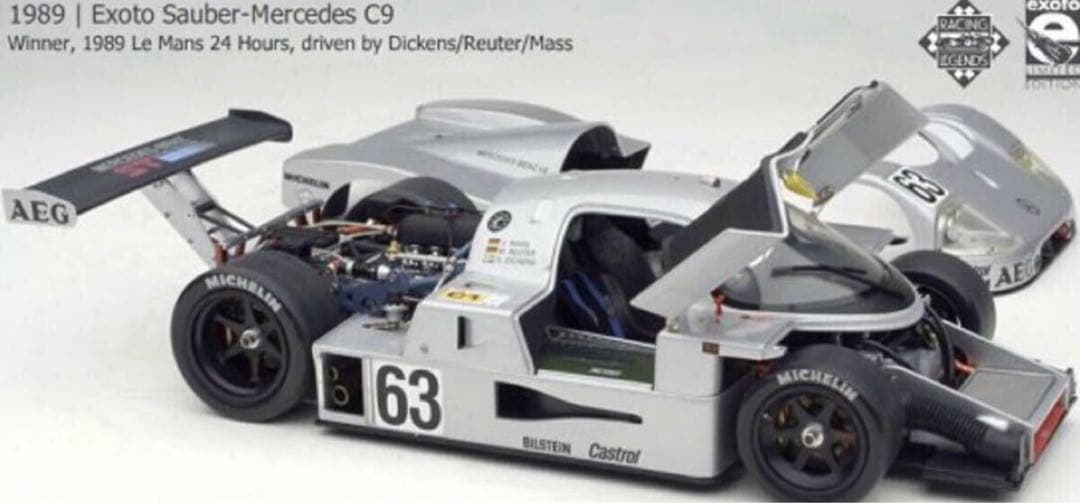 エグゾト 1/18 サウバー メルセデス C9 シャーシ ルマン 1989
