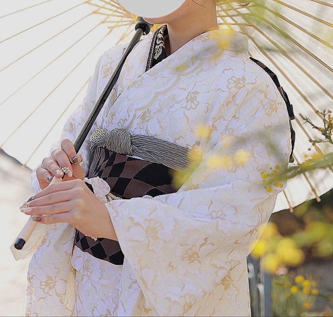 【nana】美品・豪華金糸風　総レース・成人式振袖フルセット