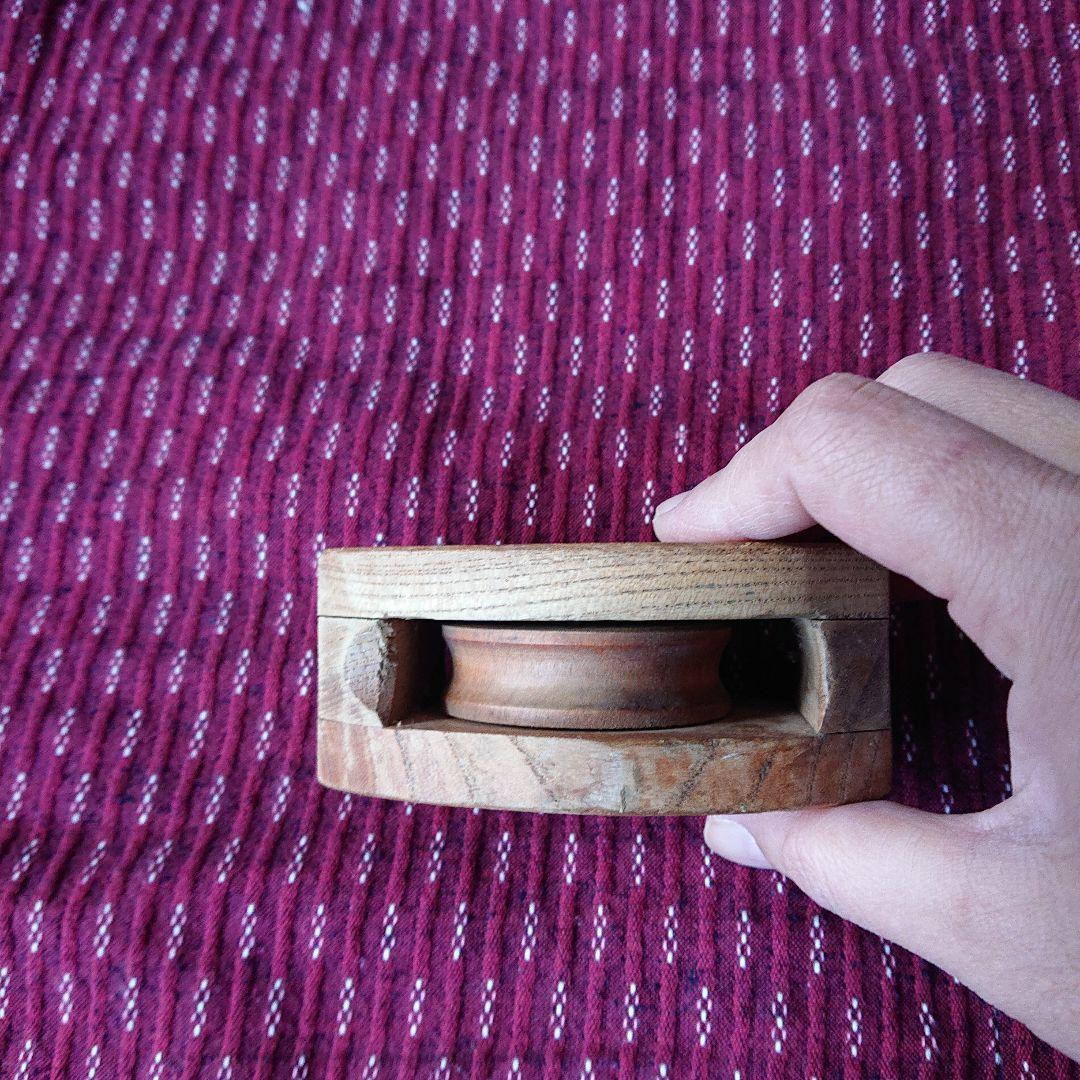 木製の滑車３セット