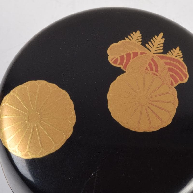 茶道具　蒔絵師　宗祥作　高台寺蒔絵　棗　共箱　V　9174