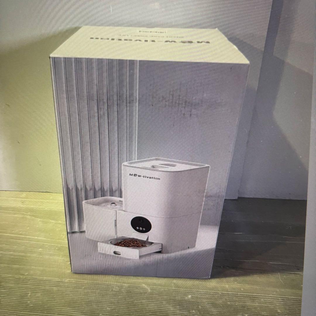 給水一体型 自動給餌機 中小型犬、猫 給水機 スマホ遠隔操作 録音機能付き