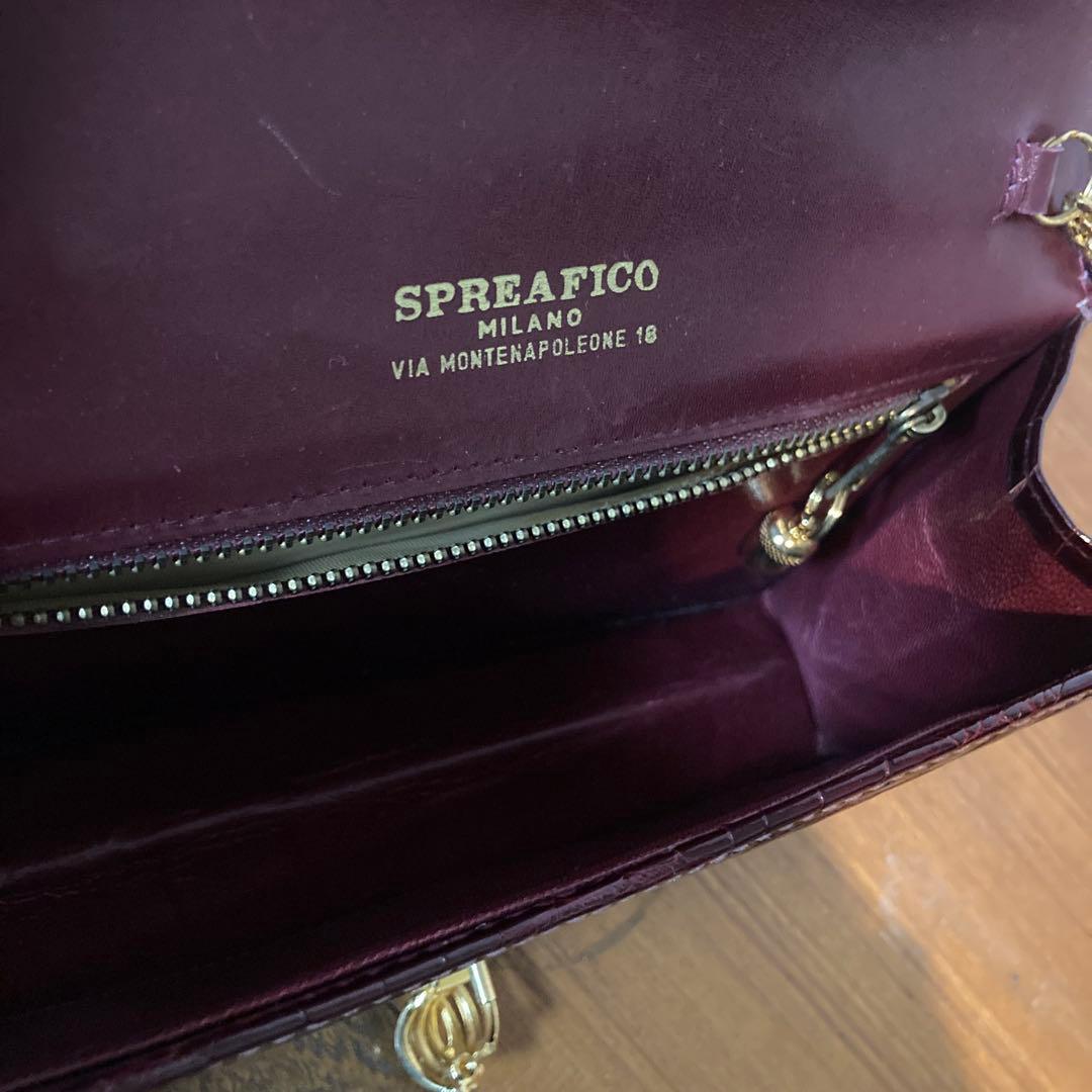 SPREAFICOクロコダイル　パーティーバッグ