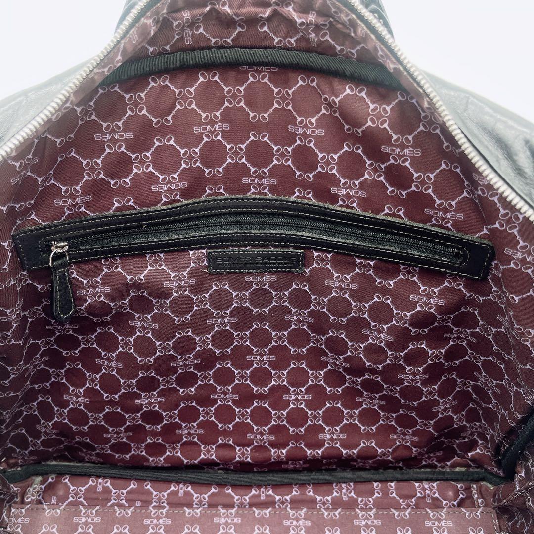 【ソメスサドル】ビジネスバッグ レザー ブラック A4サイズ収納可