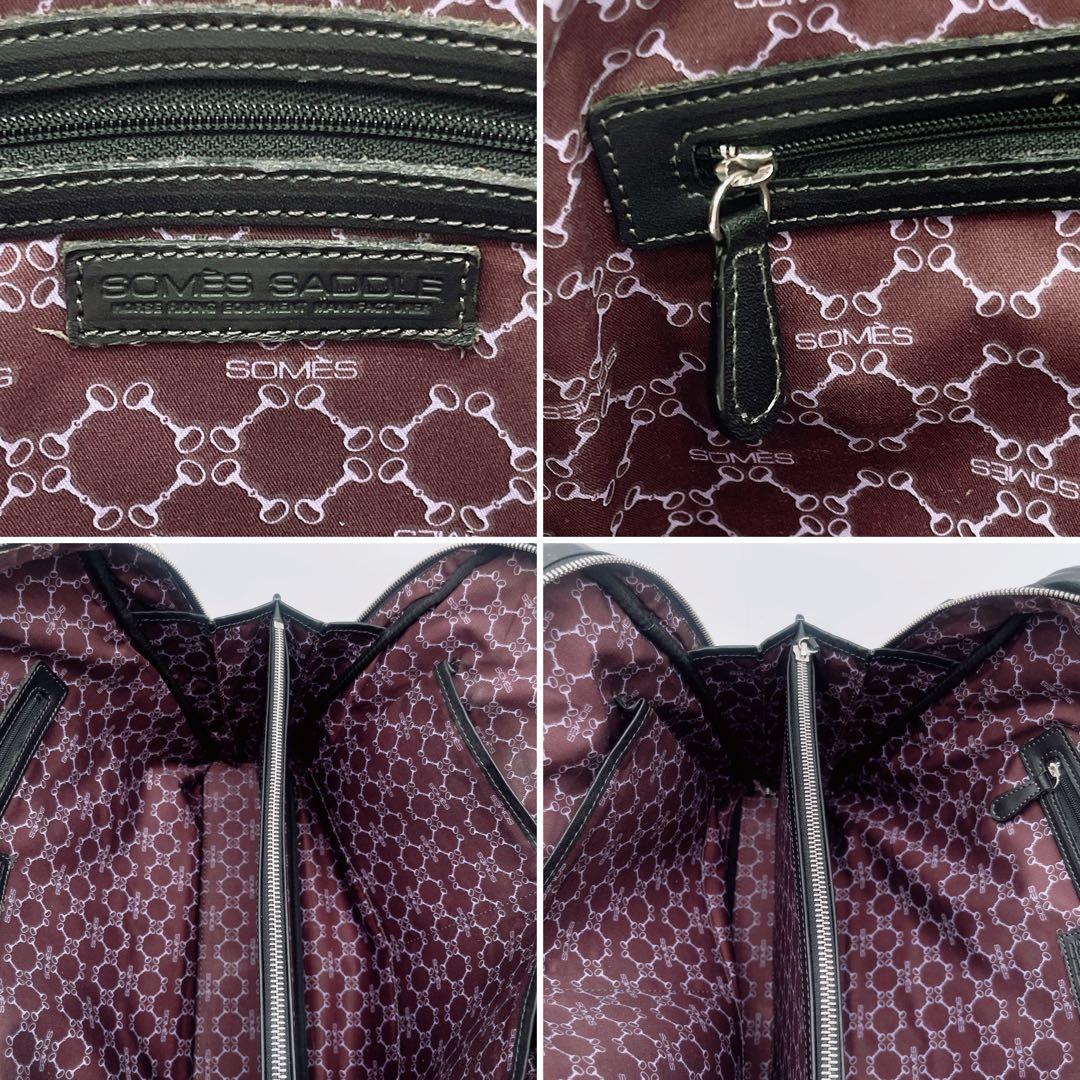 【ソメスサドル】ビジネスバッグ レザー ブラック A4サイズ収納可