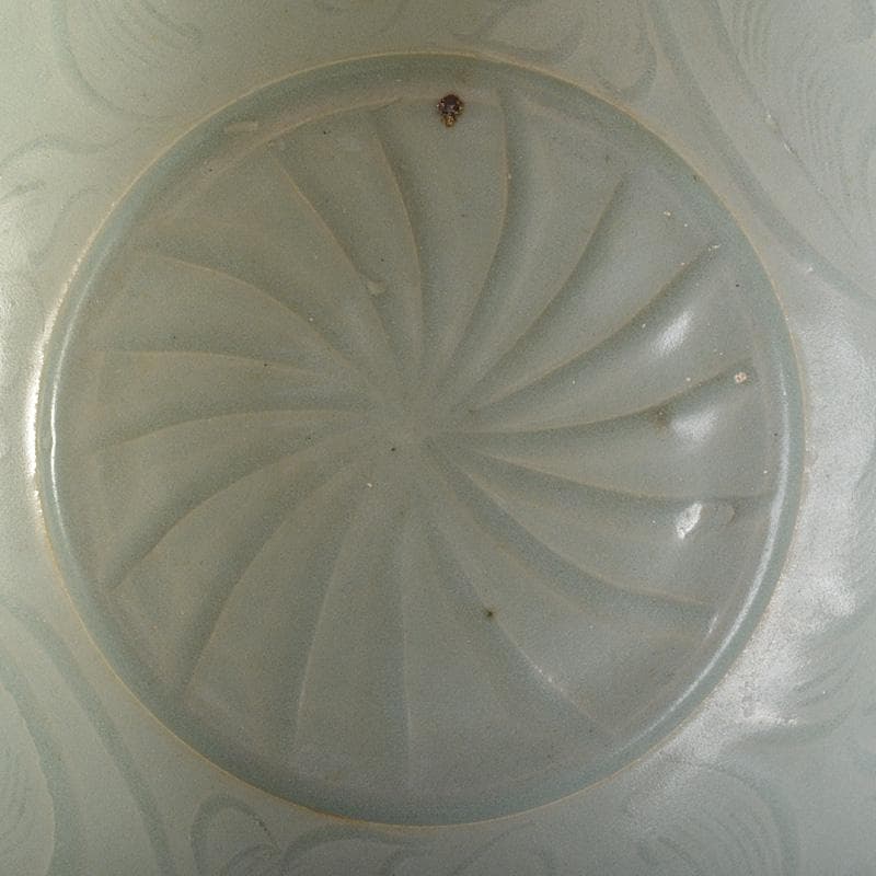 中国　龍泉窯　粉青釉　蓮弁文鉢　茶碗　V　R6280