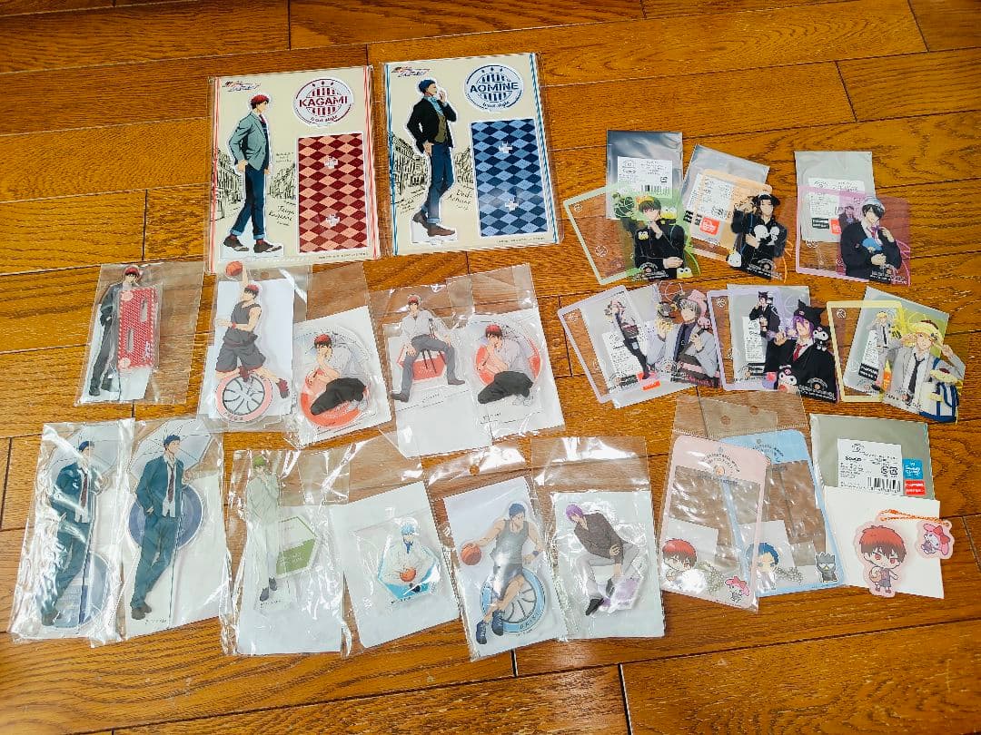 黒子のバスケ アクリルスタンド クリアカード キーホルダー 青峰大輝 火神大我