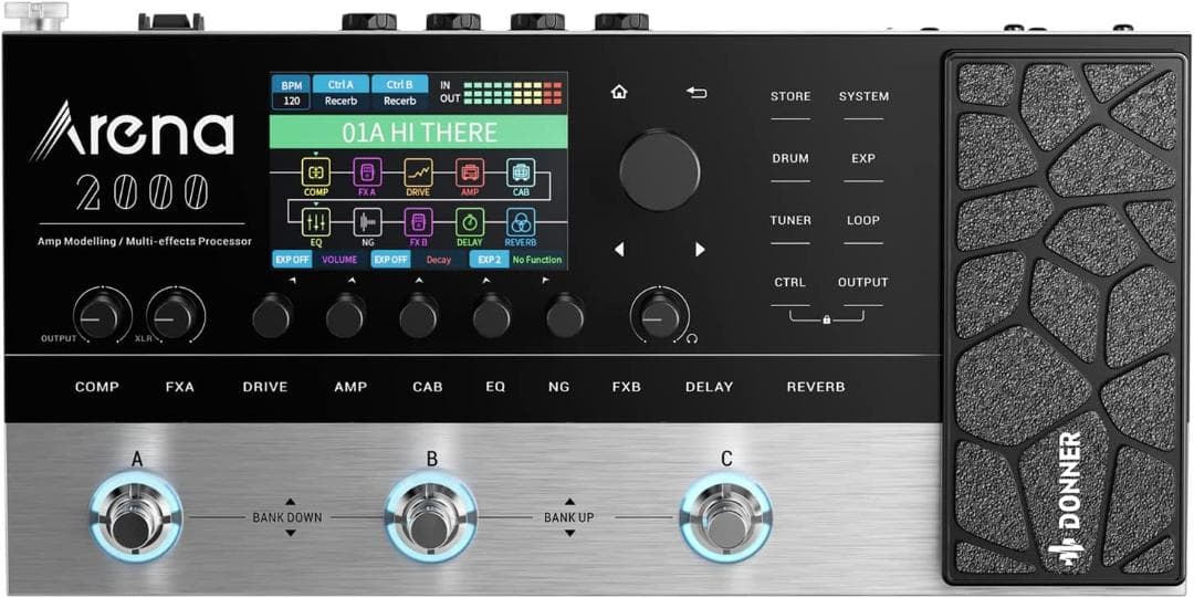 【開封済み・未使用】Donner マルチエフェクター　Arena 2000