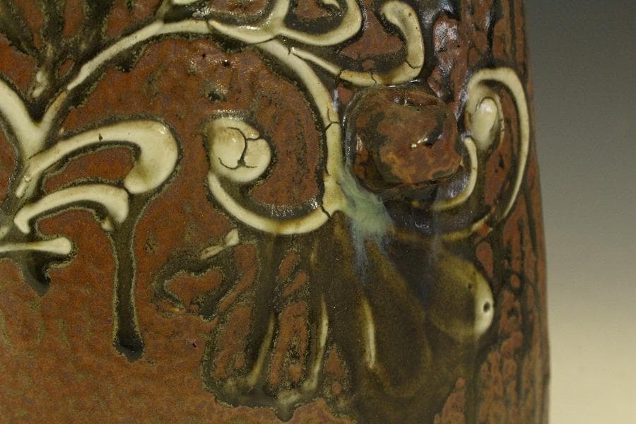 茂生窯 抱瓶（だちびん）沖縄 やちむん(メ1286)