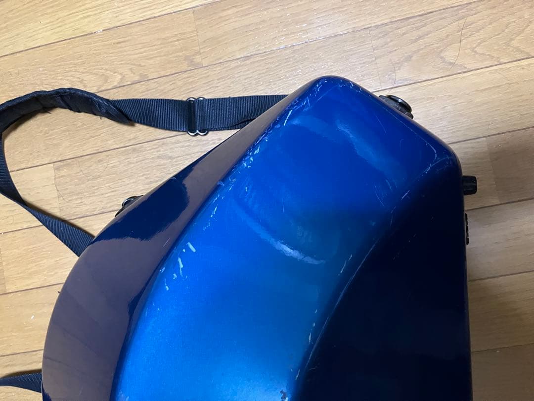 C.C.シャイニー ケース フレンチホルン ケース　ハードシェル ブルー