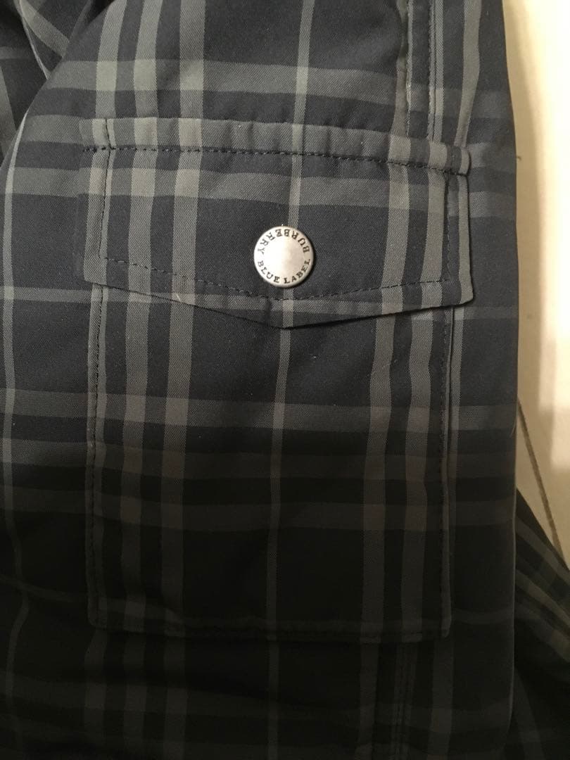 BURBERRY BLUE LABEL チェック柄ロングコートL 美品