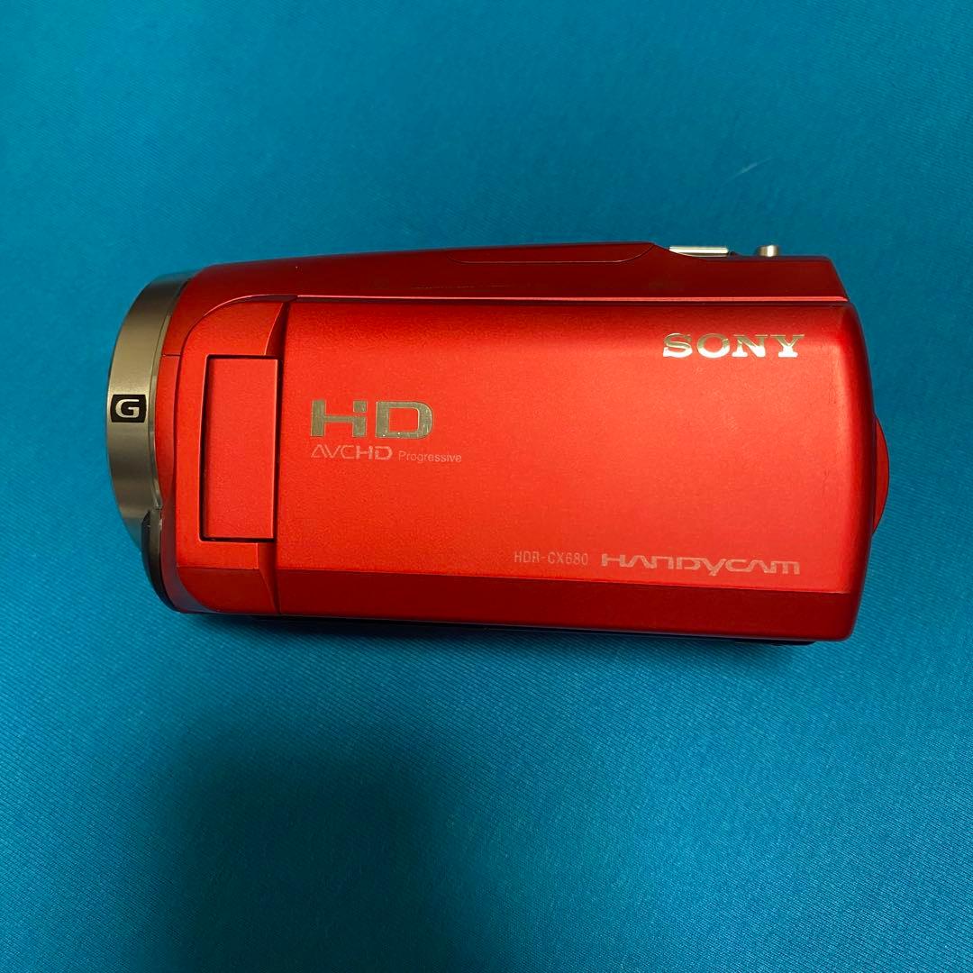 【付属品多数】Sony HDR-CX680 HDビデオカメラ　レッド