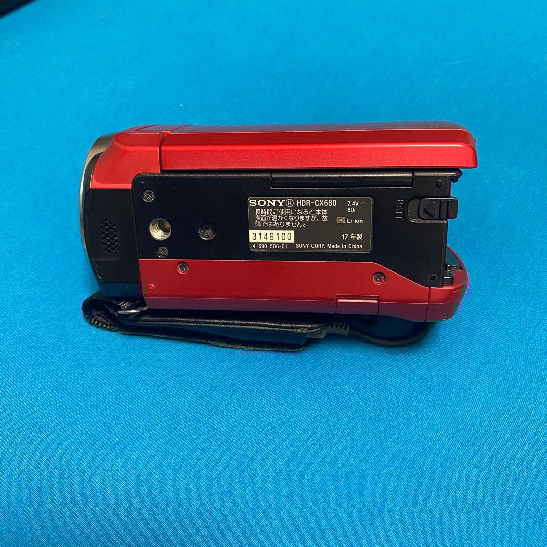 【付属品多数】Sony HDR-CX680 HDビデオカメラ　レッド