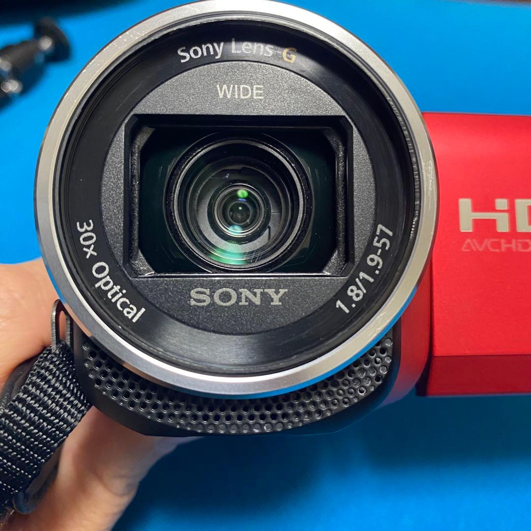 【付属品多数】Sony HDR-CX680 HDビデオカメラ　レッド