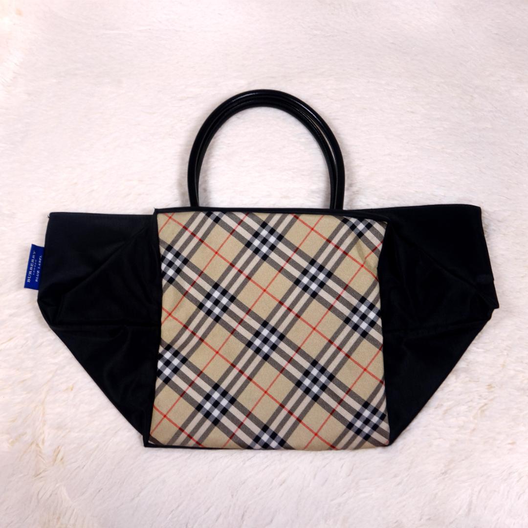 【ほぼ未使用品】✨BURBERRY ブルーレーベル 内ノバチェック ミニトート✨