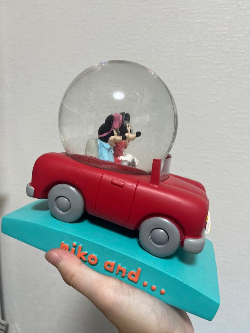 ディズニー　ニコアンド　スノードーム　ミッキー　ミニー　フィギュア