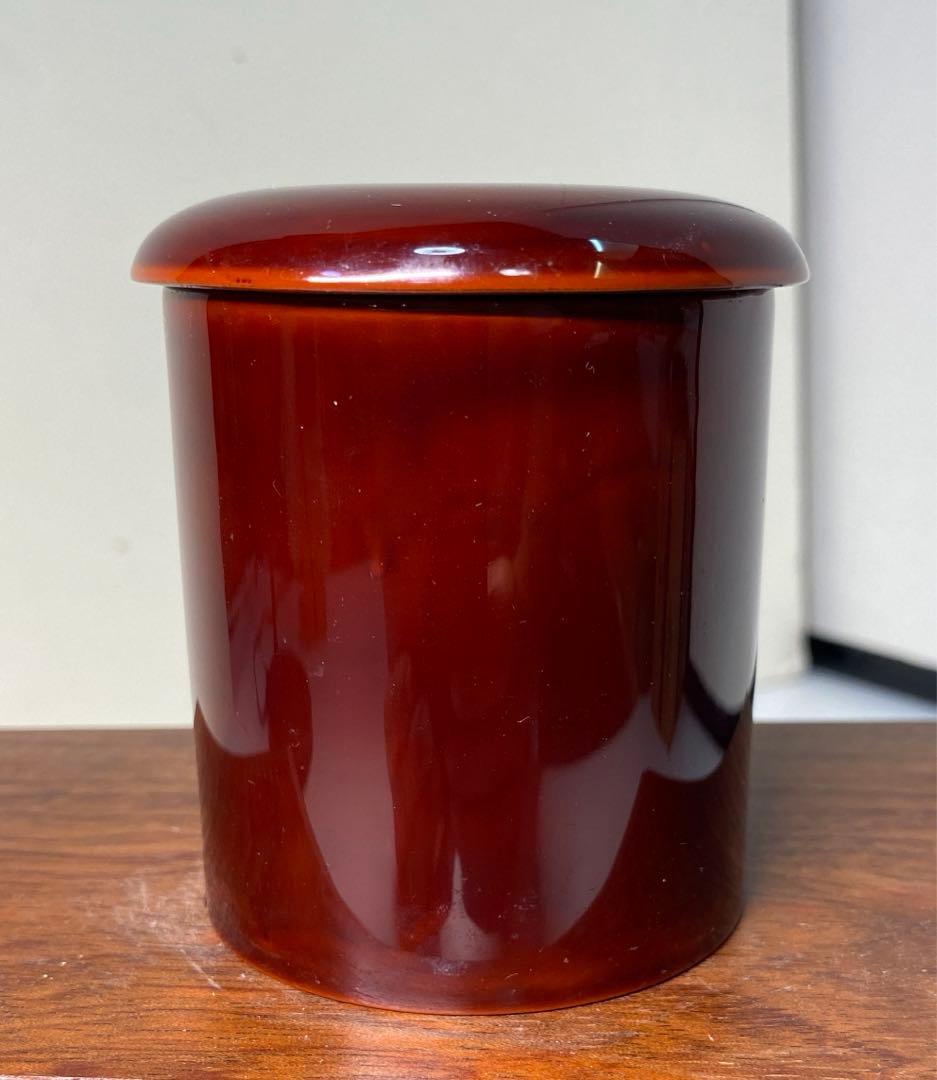 【茶道具】熊谷秀穂造　薄に鈴虫　金輪寺棗（共箱）