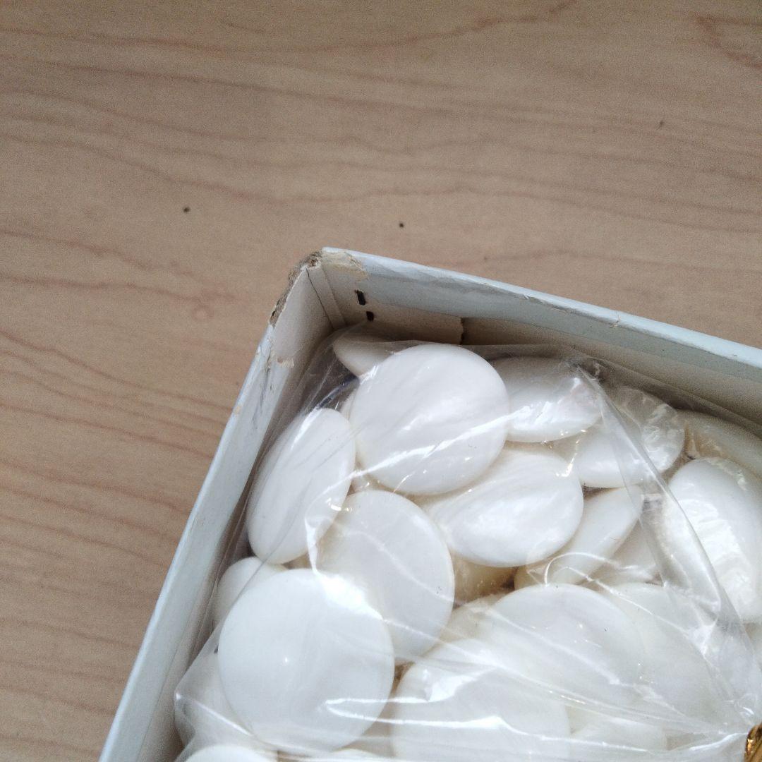 11-15 希少品　日向特製蛤碁石 月印　37号 本那智黒 本蛤碁石 宮崎