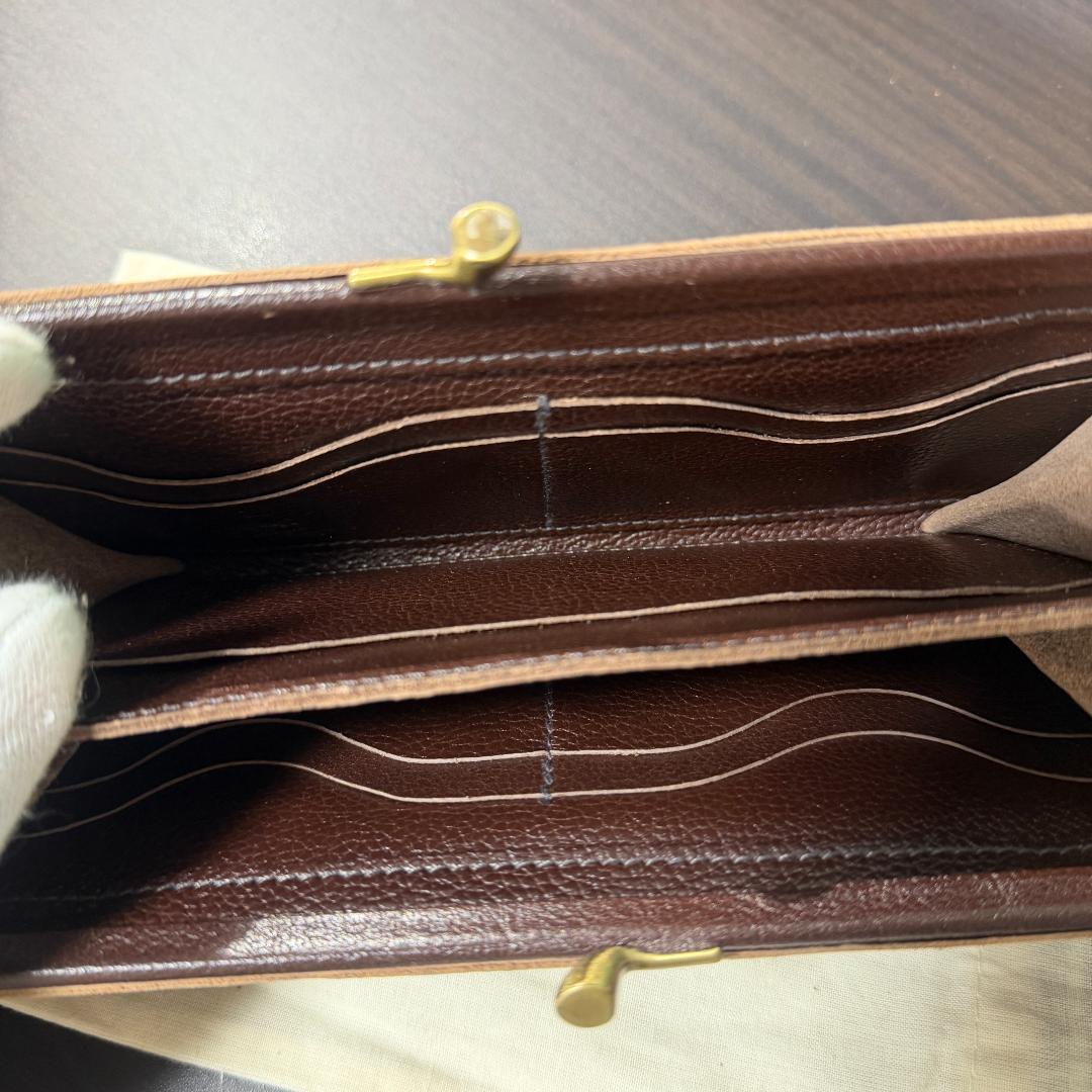 【新品未使用】イルビゾンテ 二つ折り がま口 財布 ブラウン系