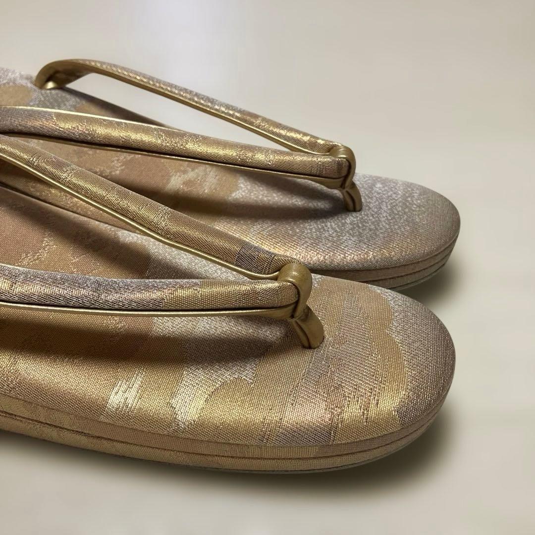 《極美品・箱付き》伊と忠　草履バッグセット　帯地