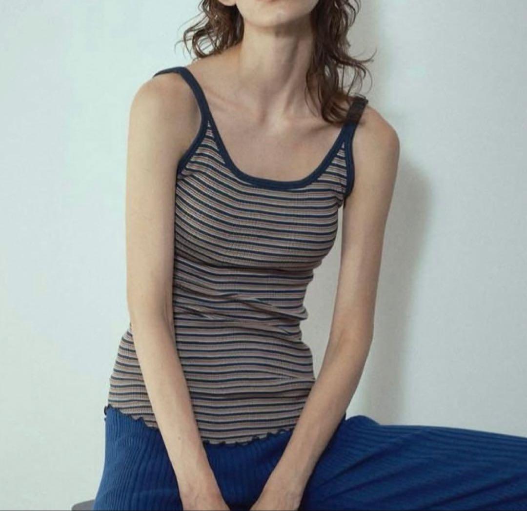 HAKUJI ボーダータンクトップ