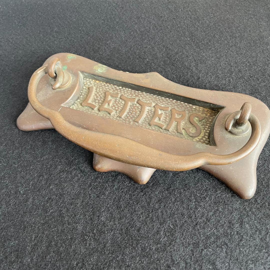 イギリス アンティーク ドア ハンドル プルノブ 郵便受け レター ポスト 真鍮