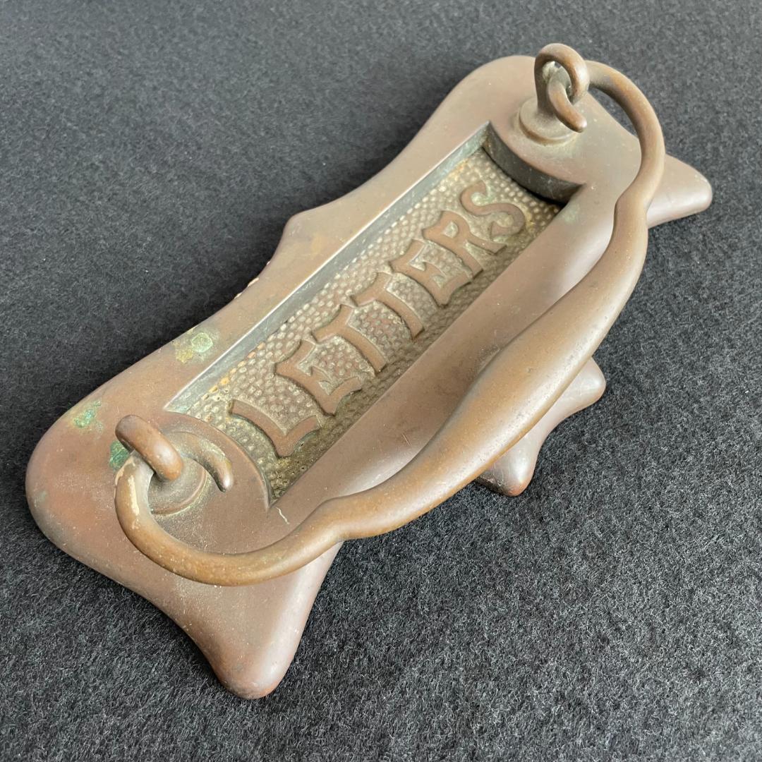 イギリス アンティーク ドア ハンドル プルノブ 郵便受け レター ポスト 真鍮