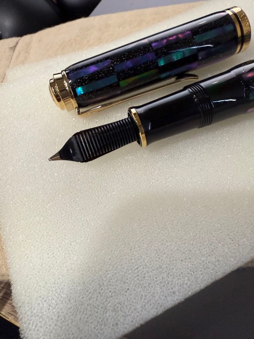 ペリカン Pelikan M1000 螺鈿　市松漆黒