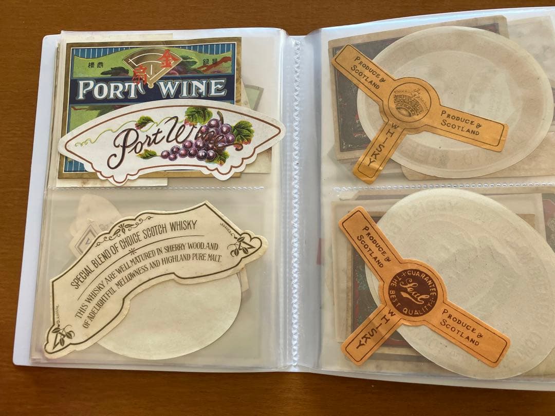 希少品 昔のラベル ワイン、ビール、味醂、ラベルコレクション 格安！