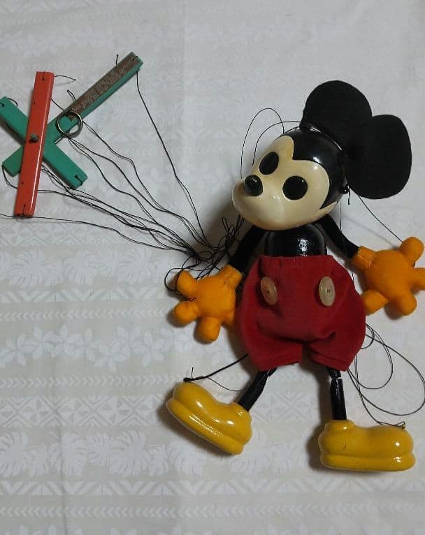 ミッキー操り人形 レトロ　マリオネット 希少　ディズニー　ヴィンテージ　美品