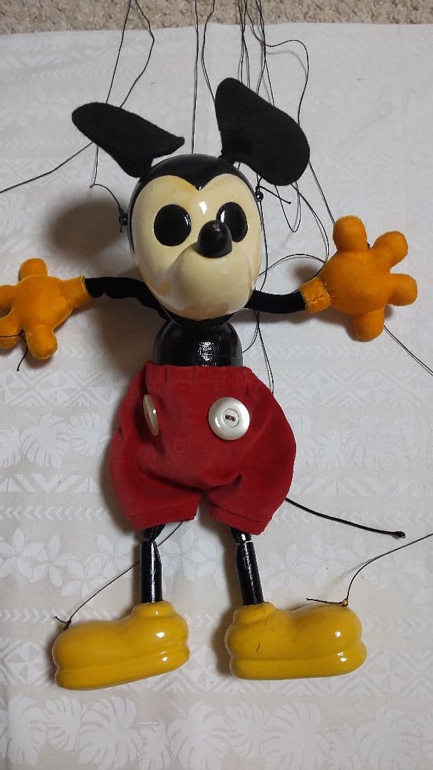 ミッキー操り人形 レトロ　マリオネット 希少　ディズニー　ヴィンテージ　美品