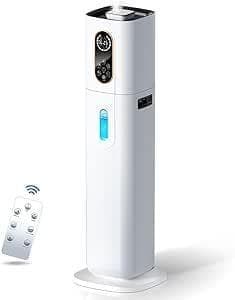 ✨加湿器 大容量 ハイブリッド式 9L AI湿度調整 タワー型✨空気清浄付