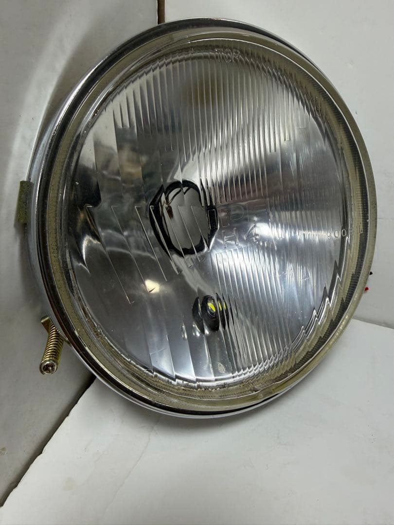 当時物IPF凹みレンズ付ヘッドライトレンズ/シビエマーシャルCIBIE