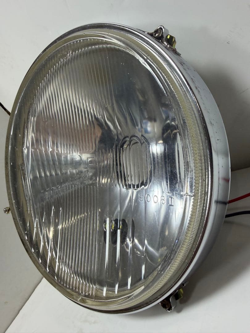 当時物IPF凹みレンズ付ヘッドライトレンズ/シビエマーシャルCIBIE