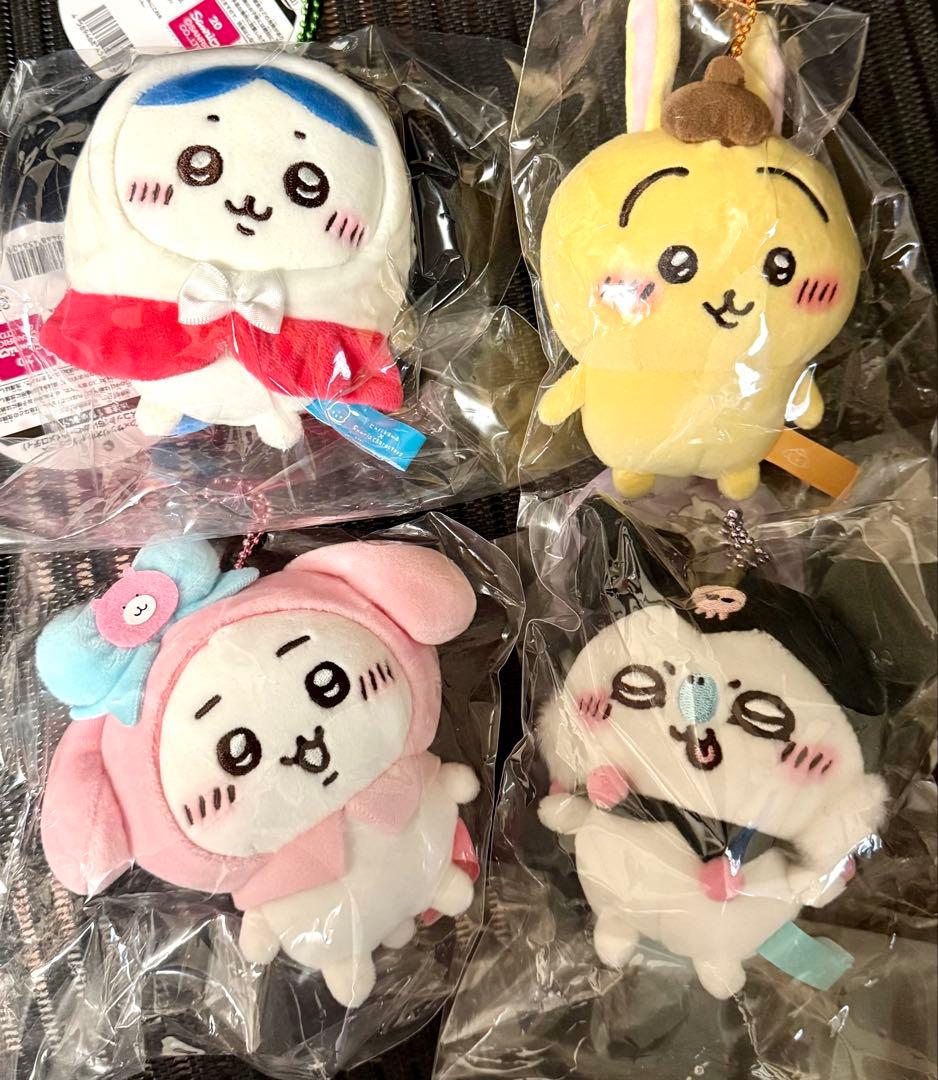 お顔厳選　ちいかわ サンリオキャラクターズ ぷちミニマスコット 4種