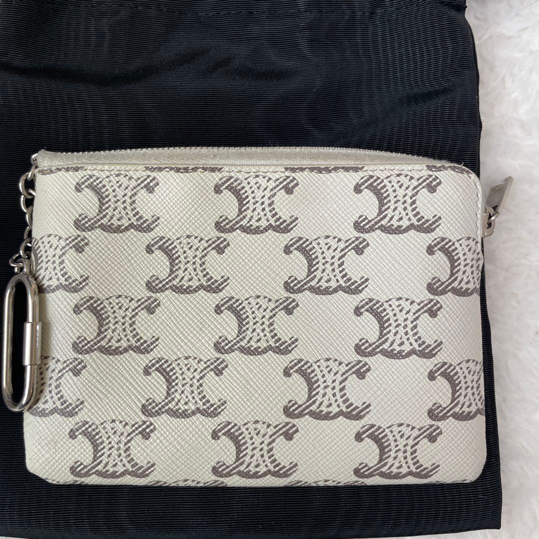 セリーヌ　CELINE カードケース / トリオンフキャンバス ホワイト