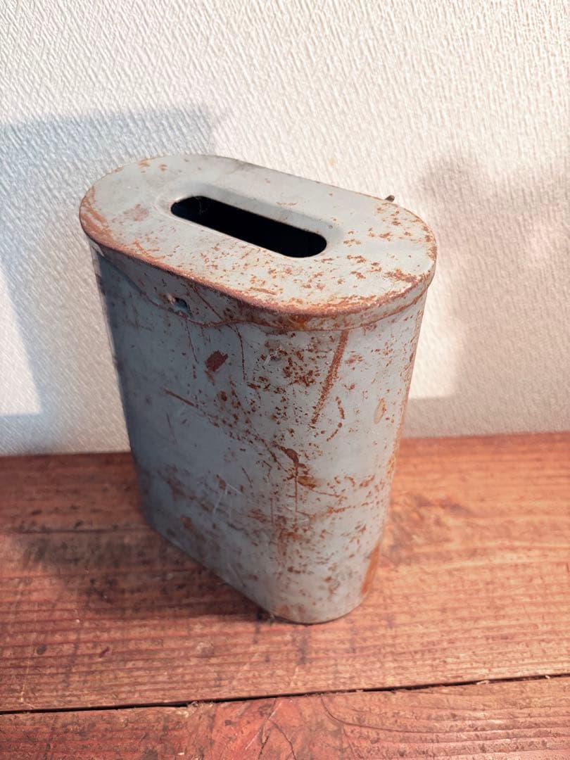 アイアン製 投書函 ポスト バス 小物入れ 古道具 インダストリアルヴィンテージ