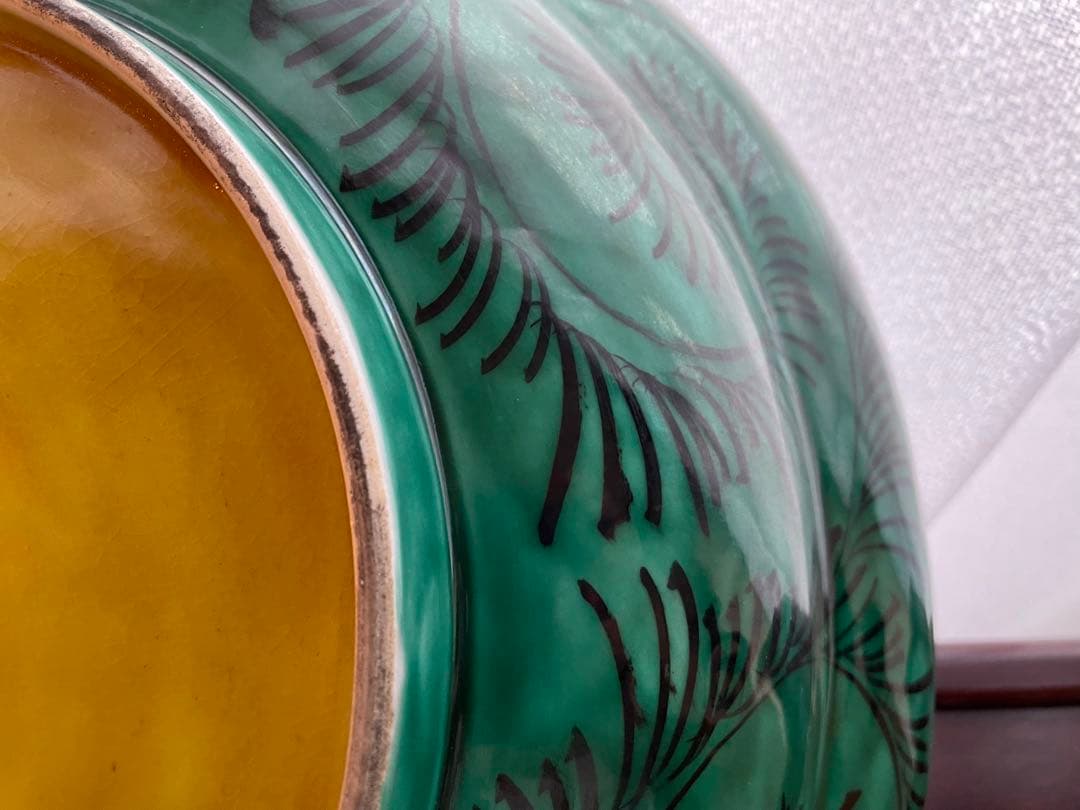 九谷焼　青手　飾大皿