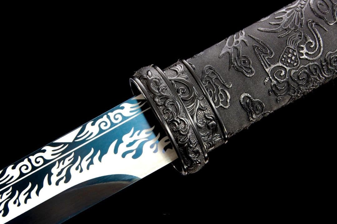 ライトニング唐横刀-高性能マンガン鋼  武具 刀装具 日本刀 唐剣  居合刀