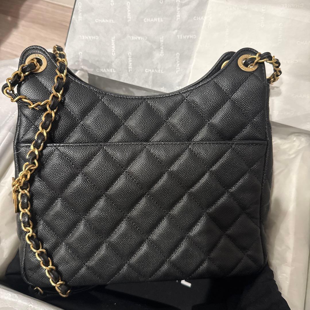 CHANEL ★キャビアスキンブラック ショルダーバッグ