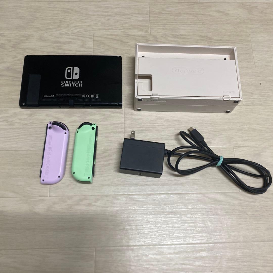 ゆ*ひ様 Nintendo Switch 本体 どうぶつの森 紫緑 Joy-Co