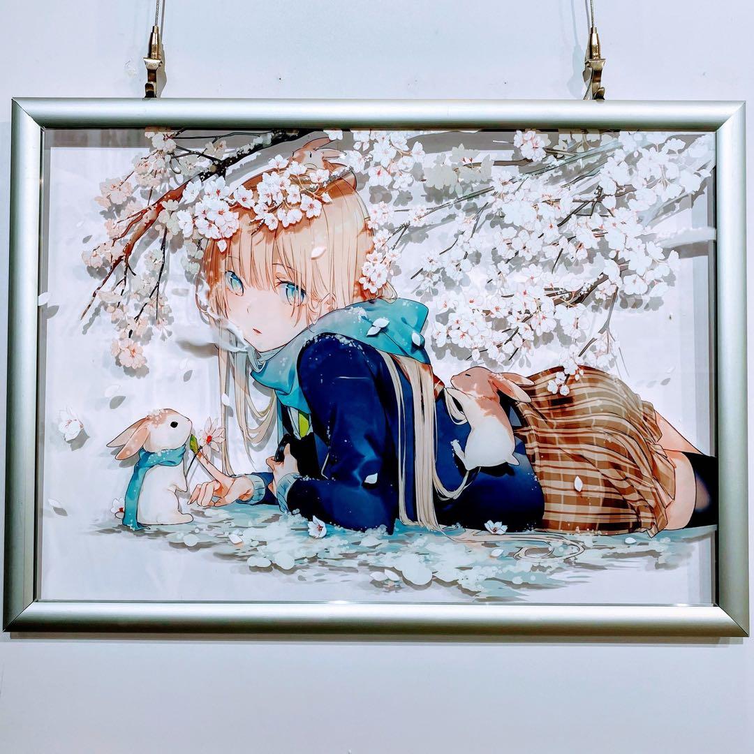 美和野らぐ　レイヤードアクリルアート