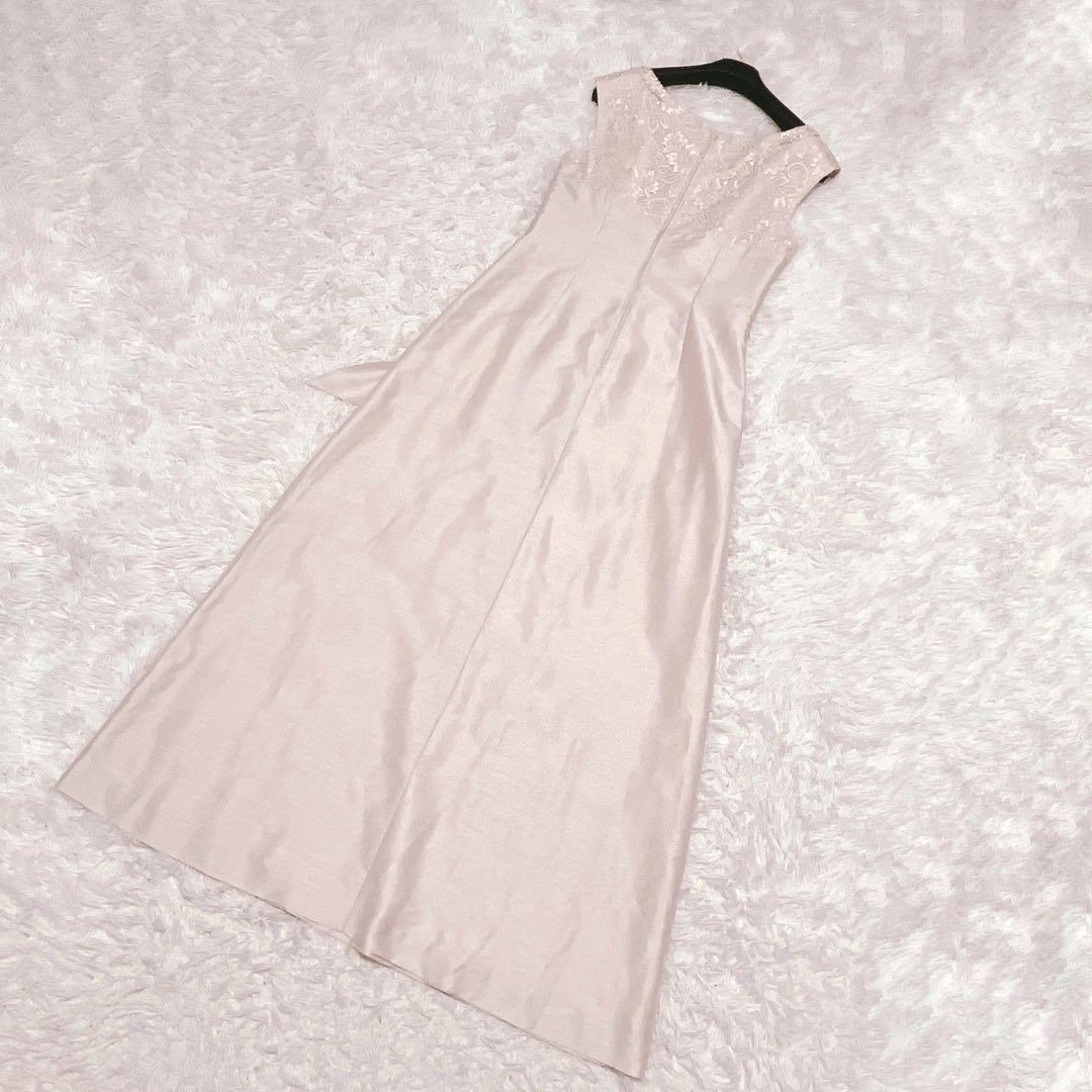 高級 東京ソワール マザーズ ドレス ロング ドレス レース ボレロ ベージュ