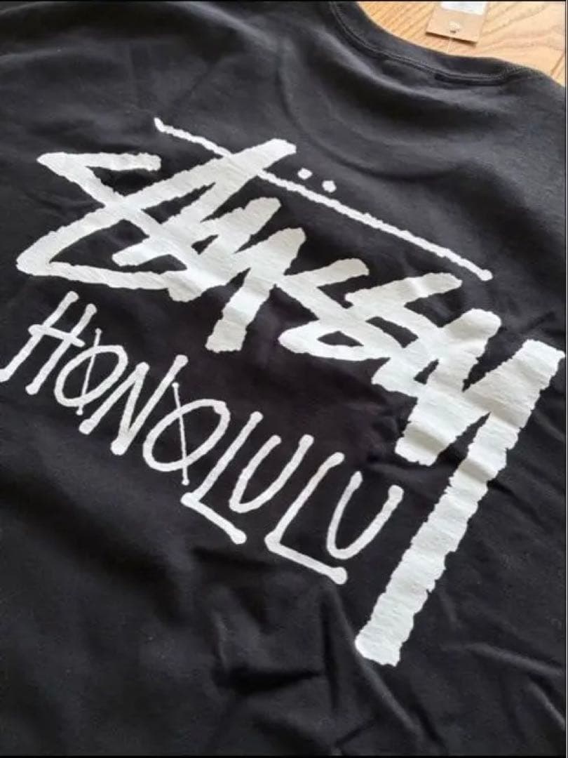 STUSSY ブラック Tシャツ Lサイズ HONOLULU
