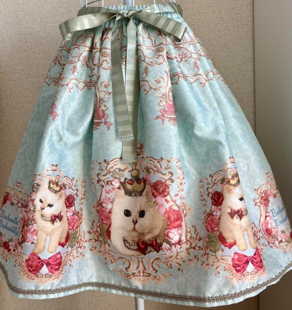 土日お値下げ　EnchantlicEnchantilly　猫　スカート
