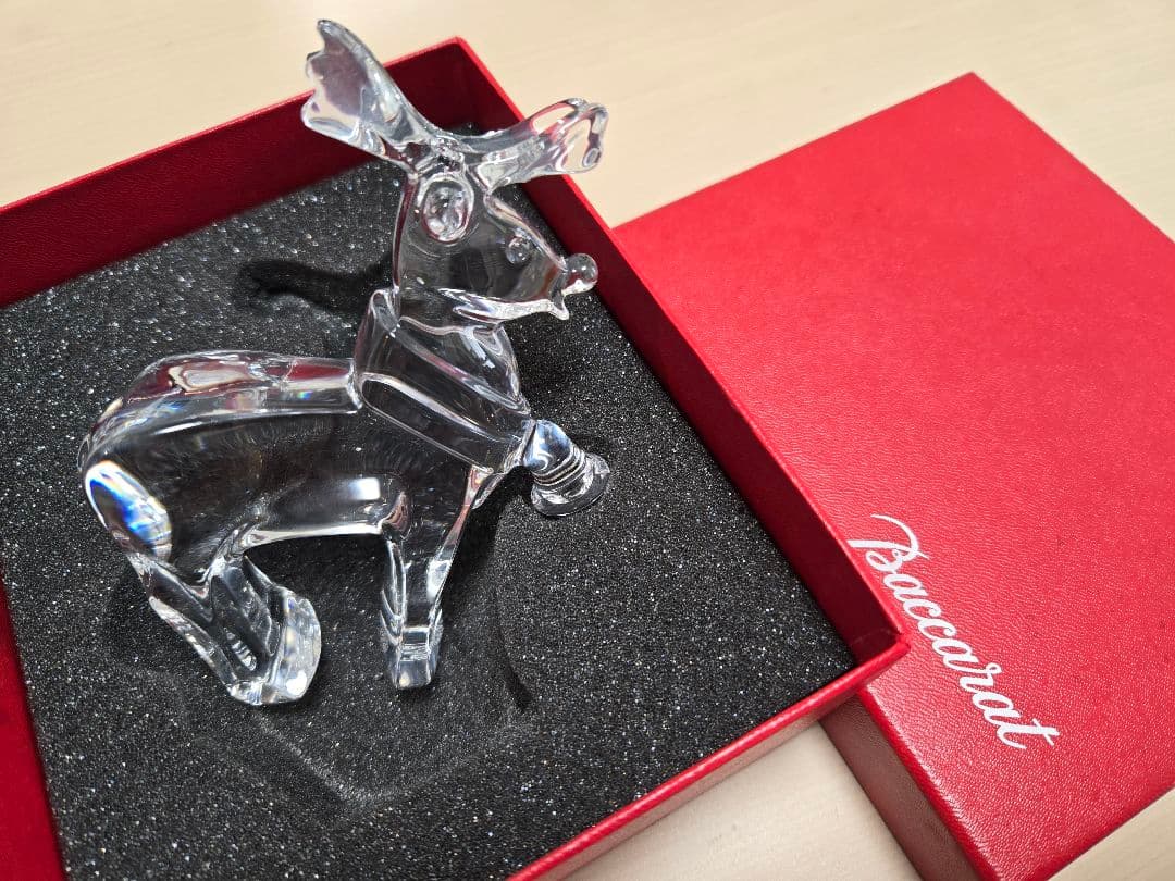 Baccarat クリスタルの鹿 置物