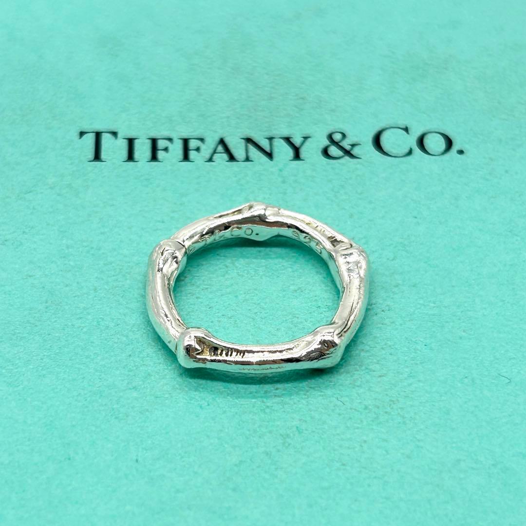 美品　ティファニー　バンブー　リング　約13号　シルバー　925