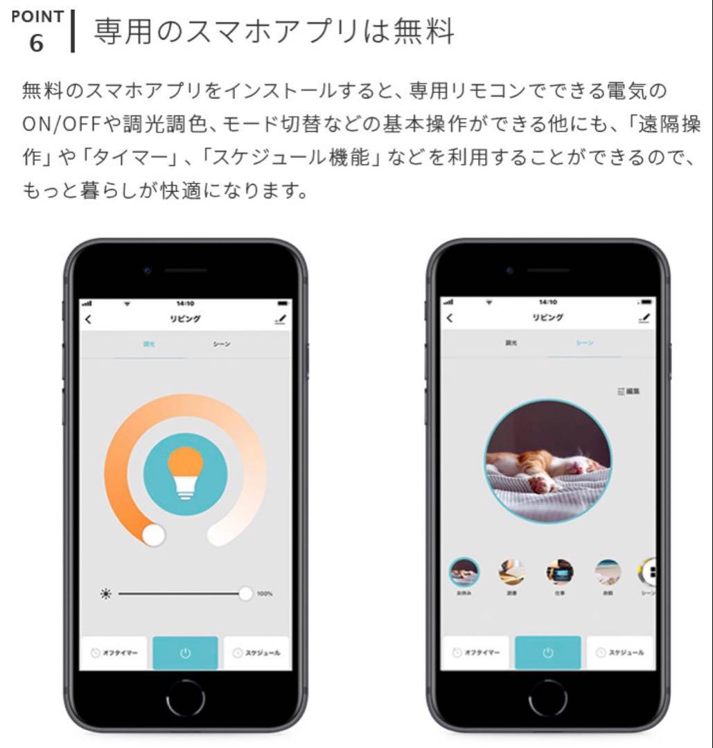 ブラック・ブラウンシーリングライト ＋ TOLIGO LEDスマート電球 E26